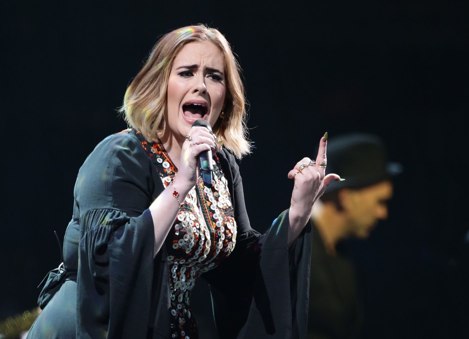  Adele later explained her involuntary bodily function was down to a 'dirty burger' she had eaten before her set