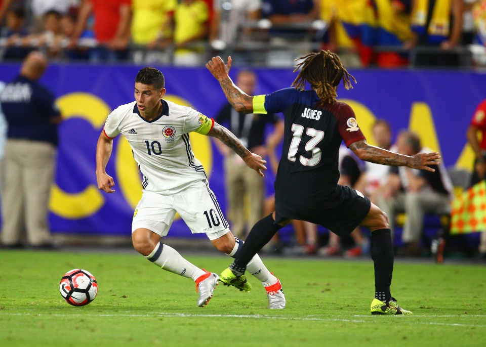  James Rodriguez and Colombia finished third at the Copa America