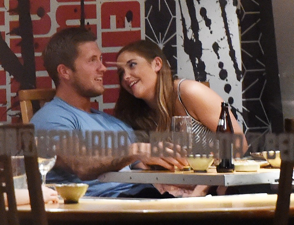  Jacqueline Jossa and fiance Dan Osborne enjoy a date night out