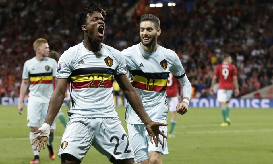 Michy Batshuayi was on target for Belgium in their 4-0 win over Hungary at Euro 2016