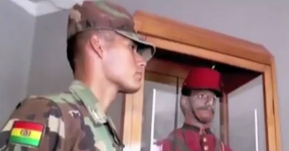 Possessed’ soldier mannequin 