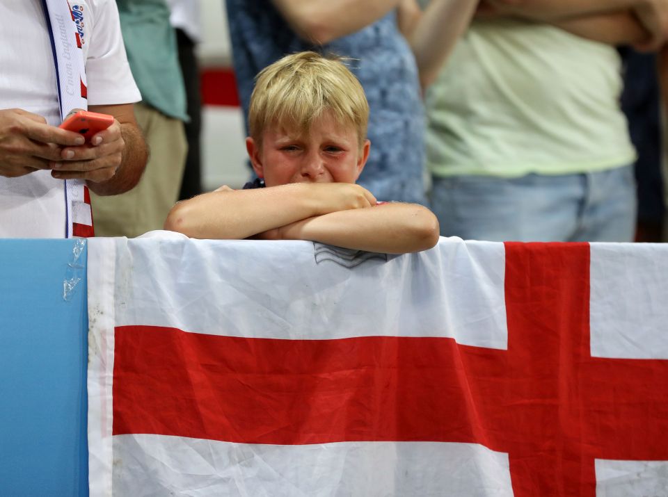 A young England fan 