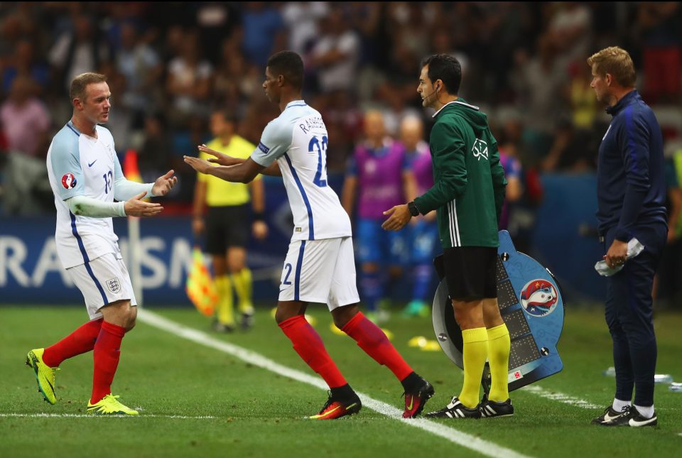 Rashford was thrown on but it was too late for England