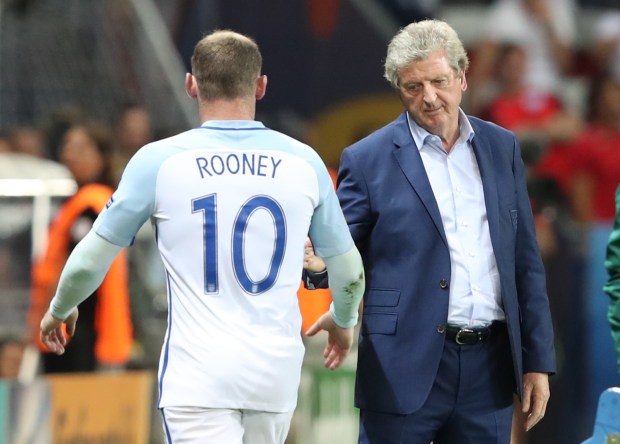 Roo was brought off for United team-mate Marcus Rashford