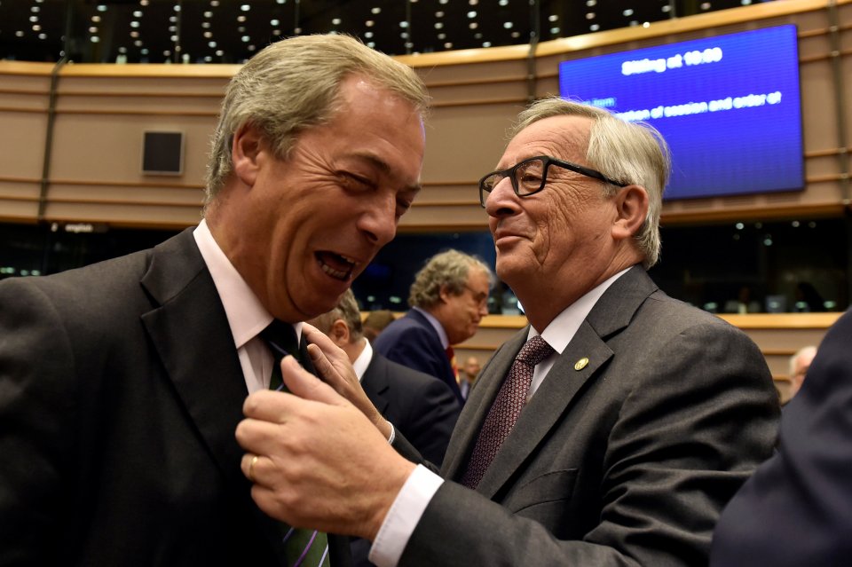 Farage Juncker