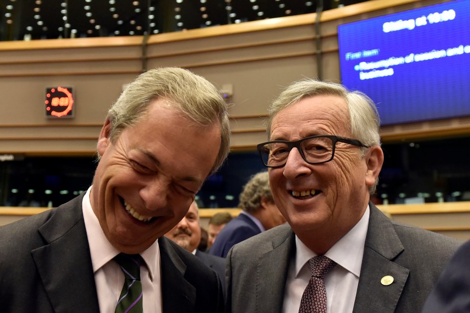 Farage Juncker