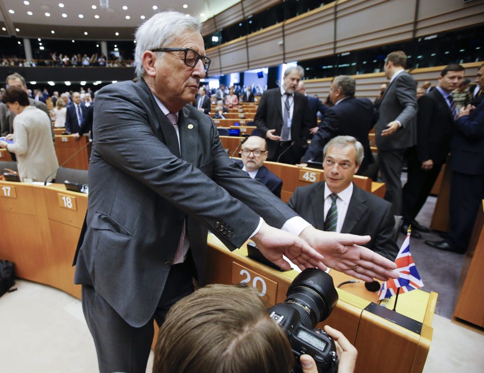 Farage Juncker