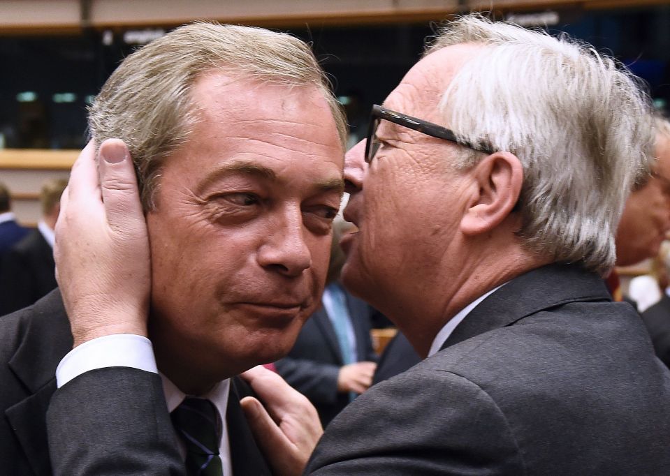 Farage Juncker