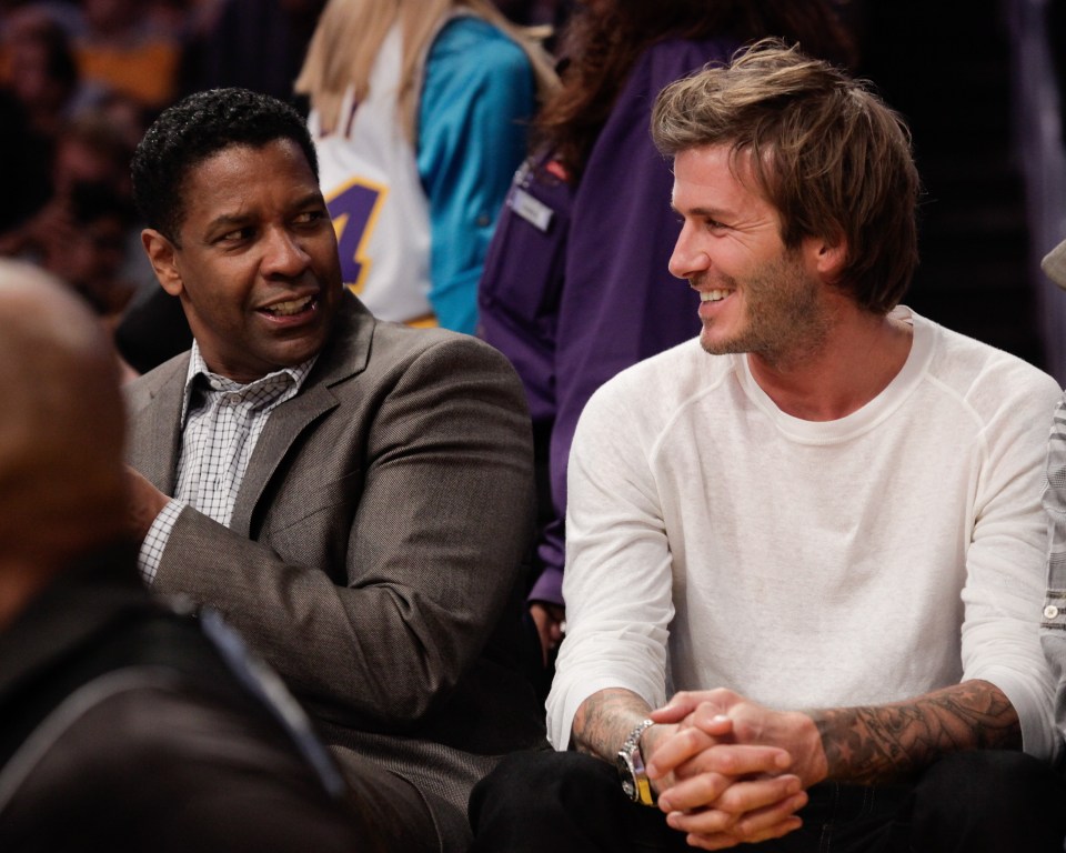 Celebrities At The Lakers Game