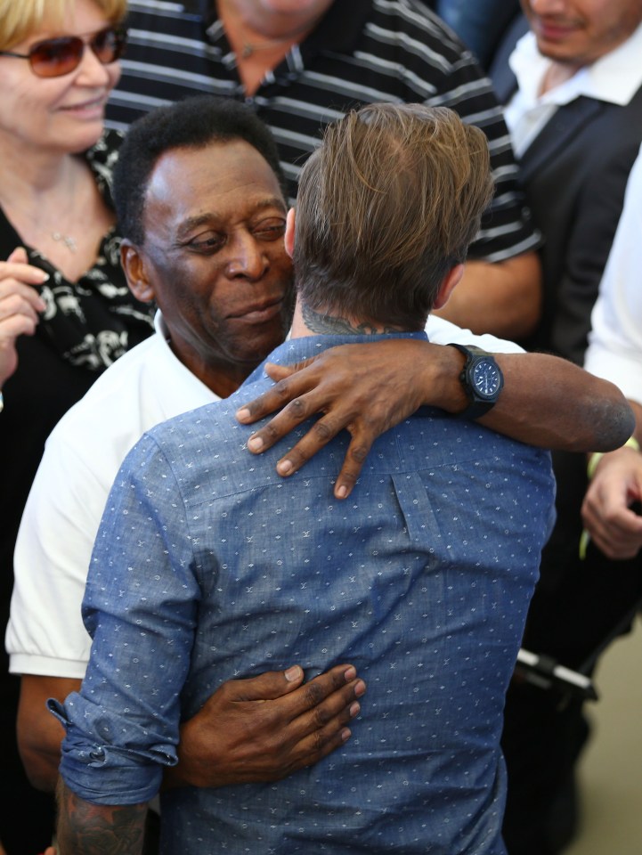 Even the footballing legend Pele is excited to meet Becks