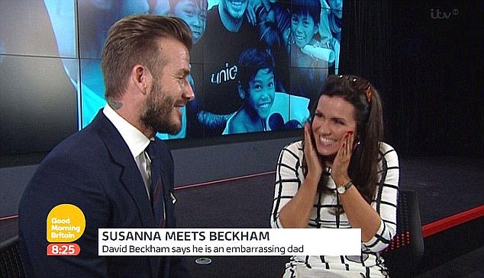 That face is pure elation - Susanna's clearly in the fan club