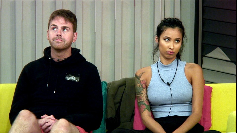 Awkward...Andy and Evelyn are left up for the public vote 