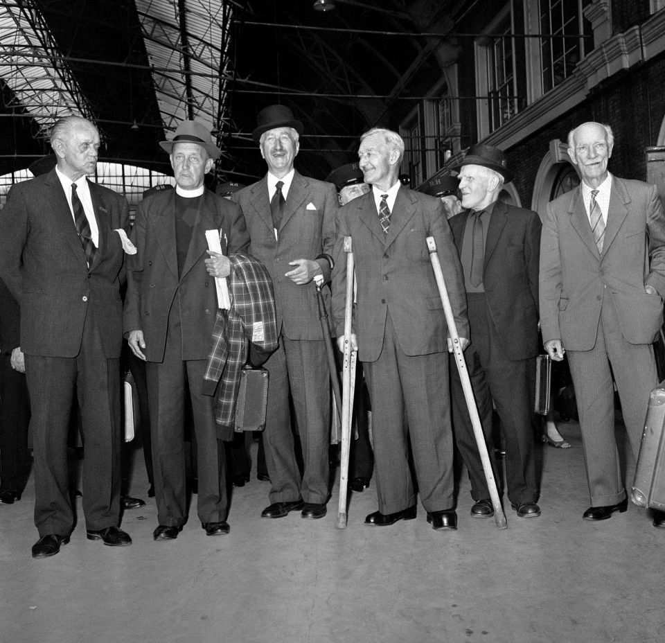 From left to right: Theodore Veale, Arthur Procter, Archie White, Robert Ryder, James Hutchinson and Tom Adlam all won the Victoria Cross at the First World War's Battle of the Somme