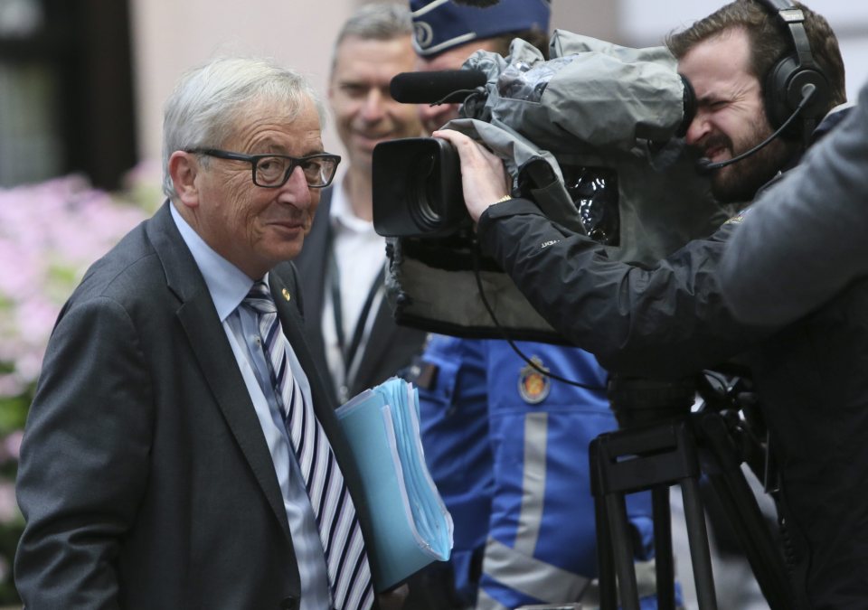  European Commission President Jean-Claude Juncker arrives for the meeting in Brussels