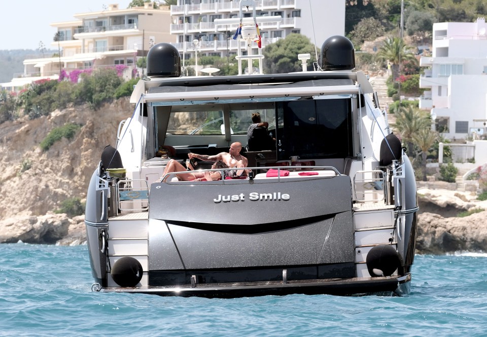  Mel and hubby Stephen were holidaying on a swanky boat