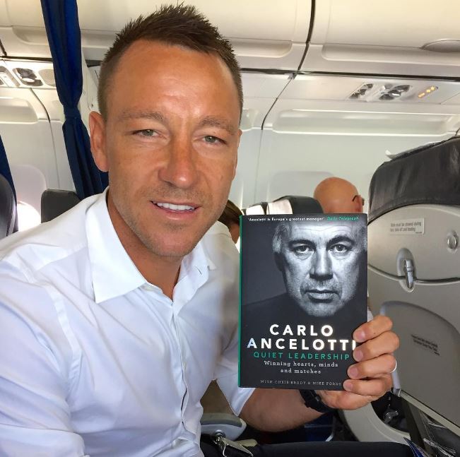 John Terry has been reading the book from a former Chelsea manager, Carlo Ancelotti