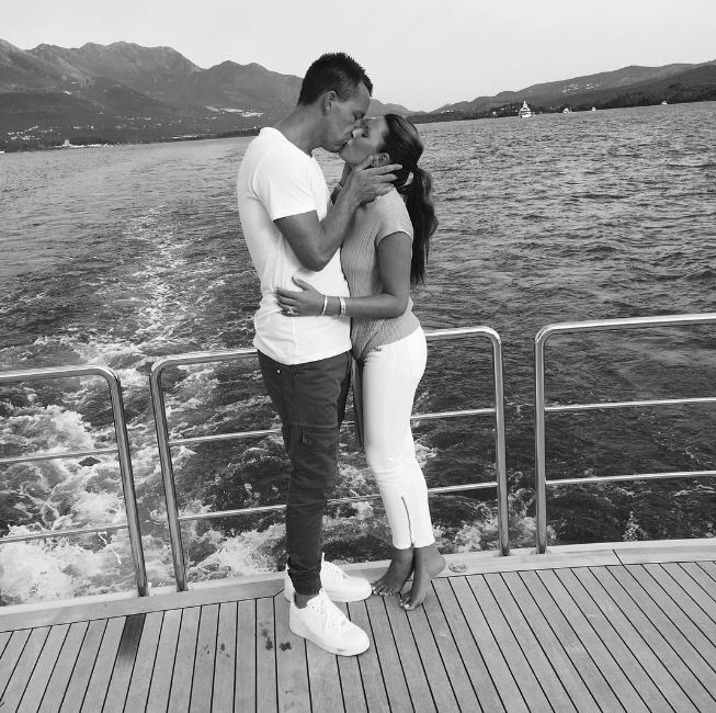 John Terry with wife Toni on their holiday