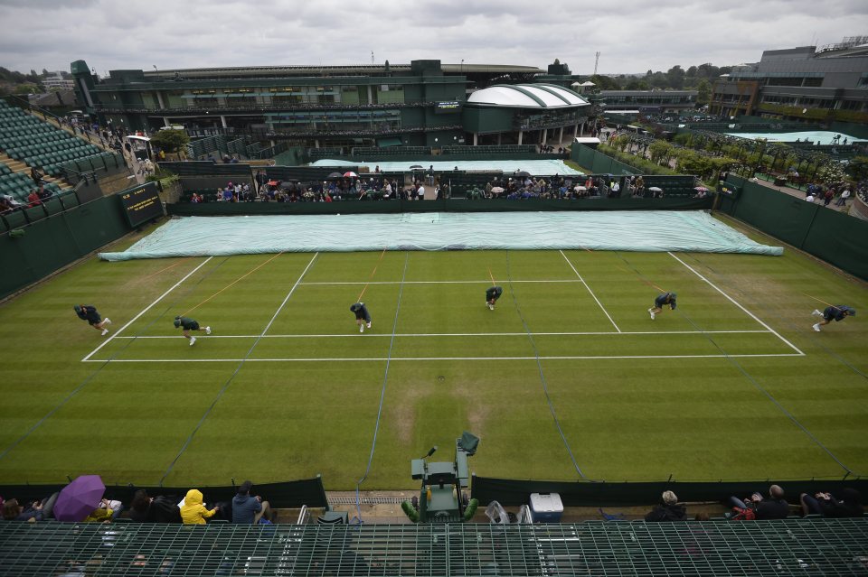  The covers are coming out on Court One