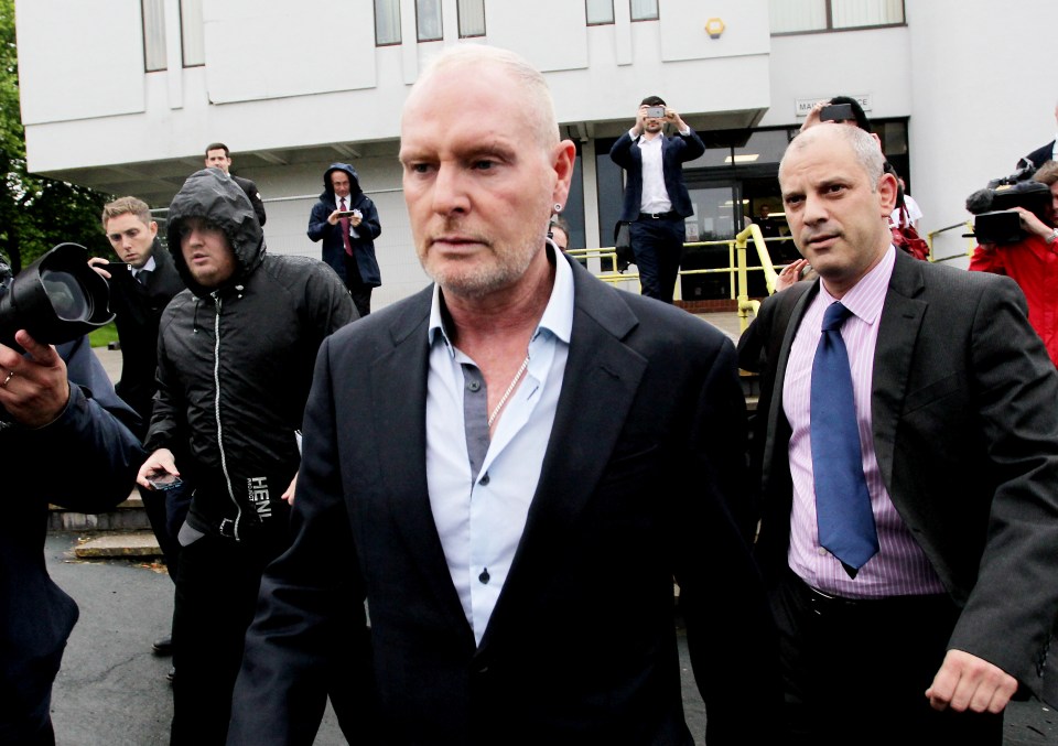  A slightly more dishevelled Gazza left Dudley Magistrates Court deny the charges against him