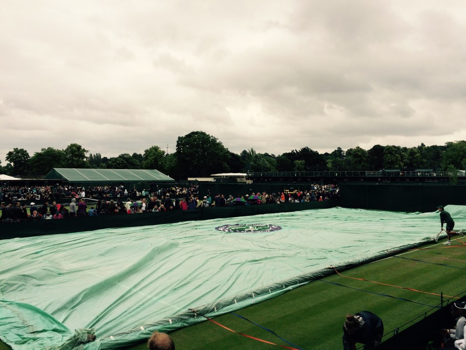  Not looking good on the outside courts where Heather Watson is competing