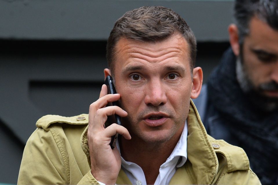  Chelsea flop Andriy Shevchenko takes in the action