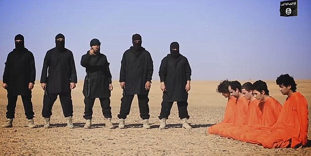  ISIS killed five 'spies' in their latest sick execution video