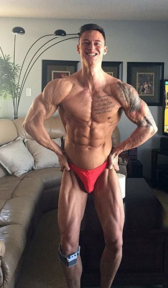  Shane prepares for the 2016 Manitoba Amateur body building Comp