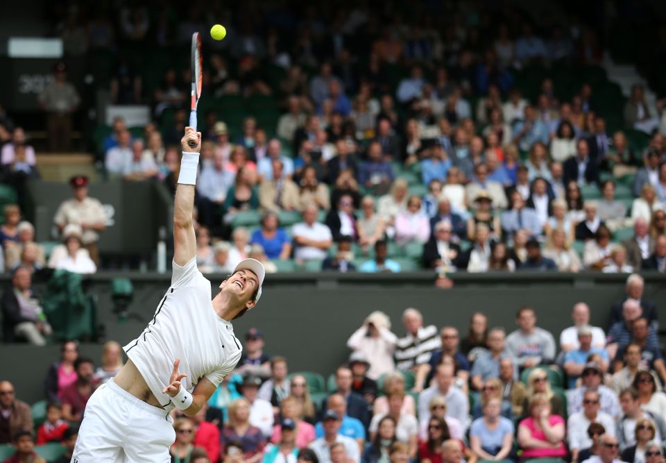  Andy Murray has made a shaky start to the game on centre court