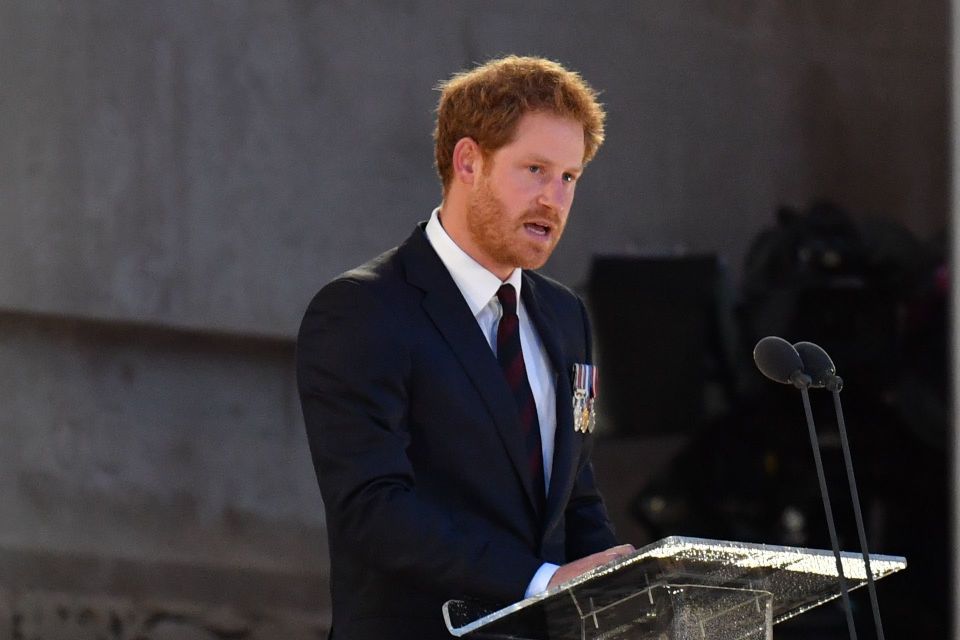  Prince Harry tonight spoke as part of commemorations on the eve of the battle's 100th anniversary