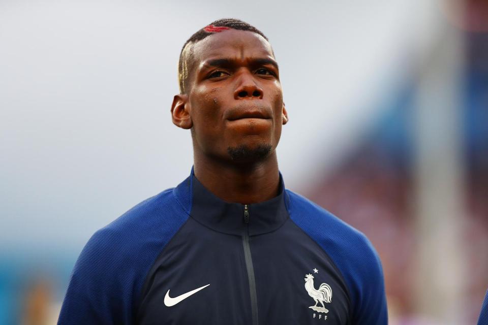 Juventus star Paul Pogba has been left out of the starting XI by Didier Deschamps