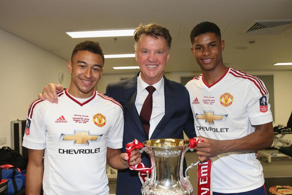 Rashford ended up winning the FA Cup as Louis van Gaal was sacked