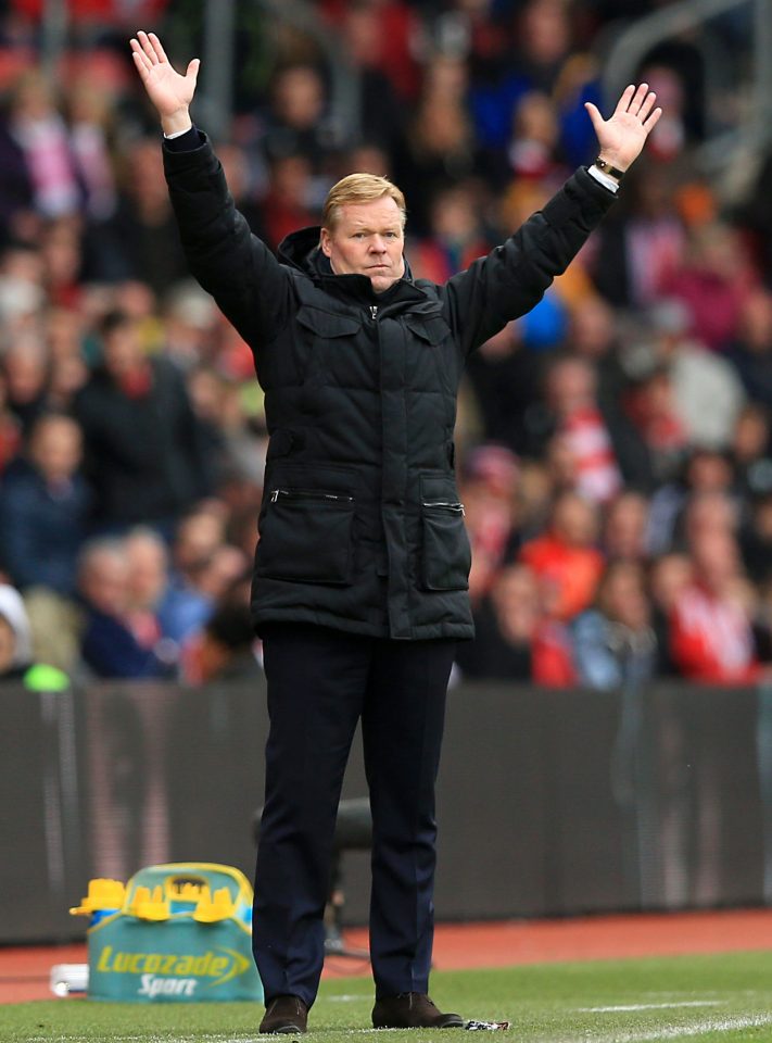  Dutchman Ronald Koeman led Southampton to a sixth place last season