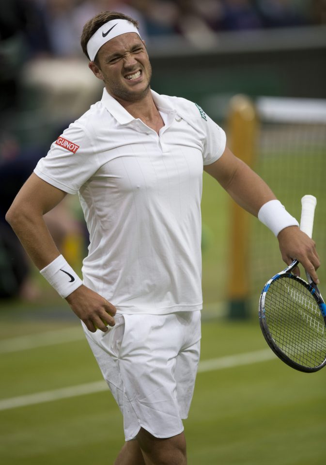  Marcus Willis winces as he goes through all the emotions in his three-set loss