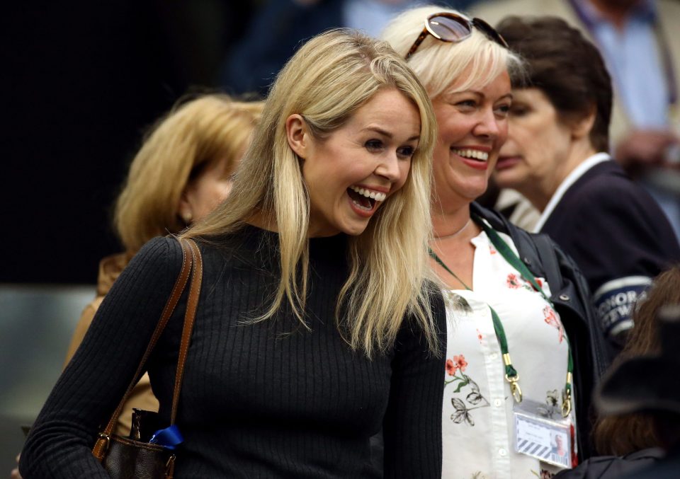  Jennifer Bate arrives for the greatest tennis afternoon in the career of boyfriend Marcus Willis