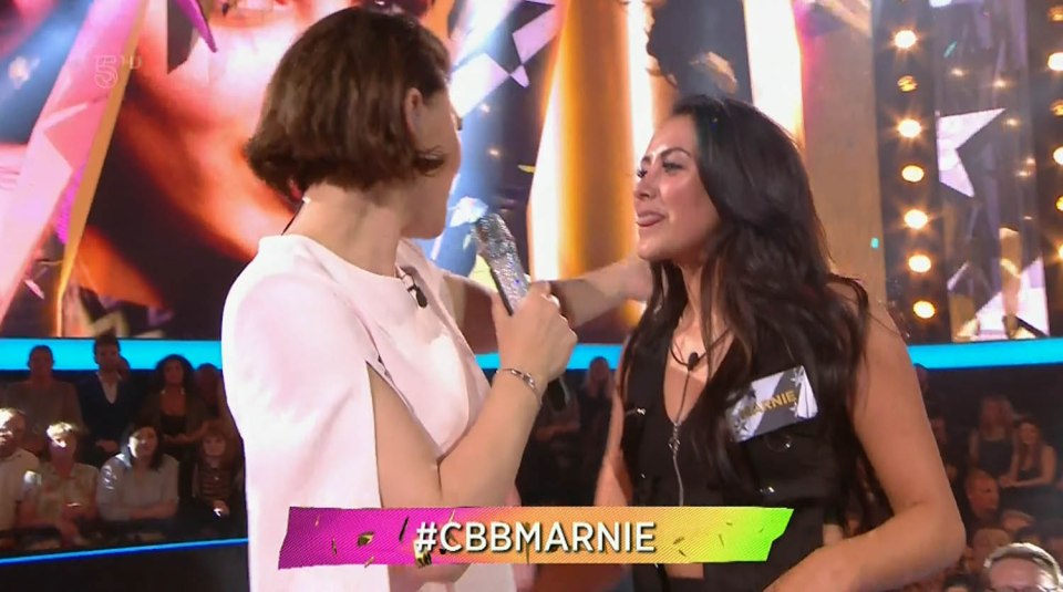  Marnie made the announcement in her entry interview with Emma Willis