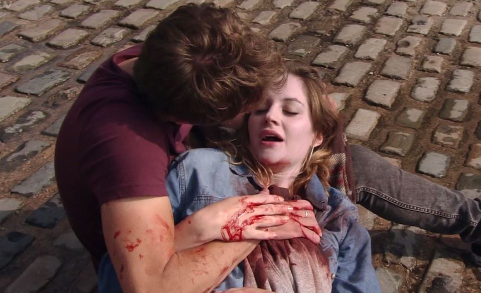  Kylie bled to death on the cobbles