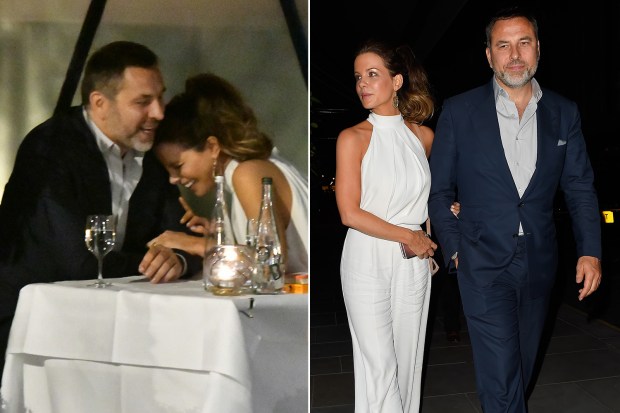 More than friends? David Walliams and Kate Beckinsale looked very cosy during a night out on Friday