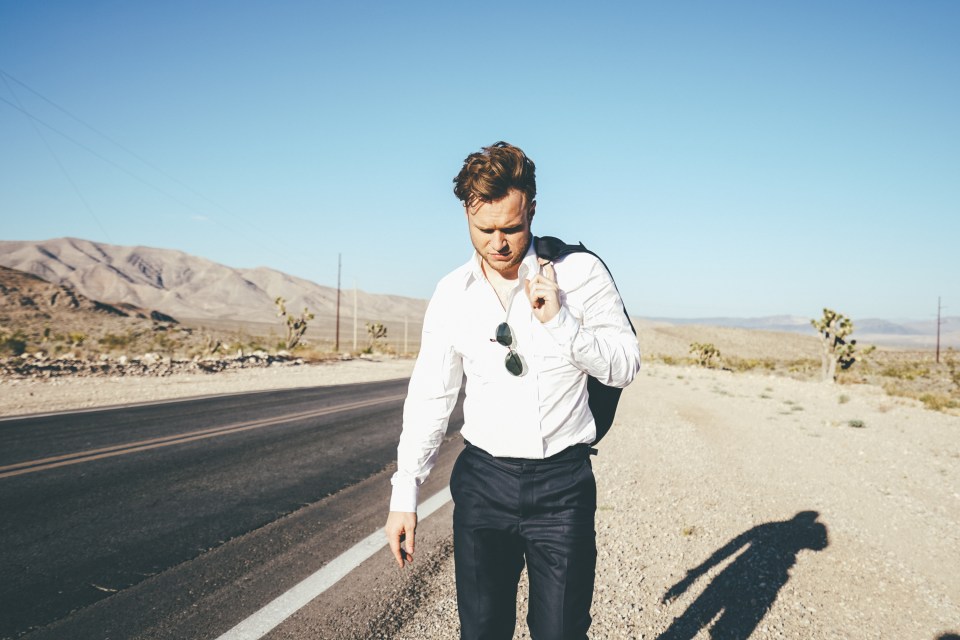  Olly looking pensive in the Vegas desert