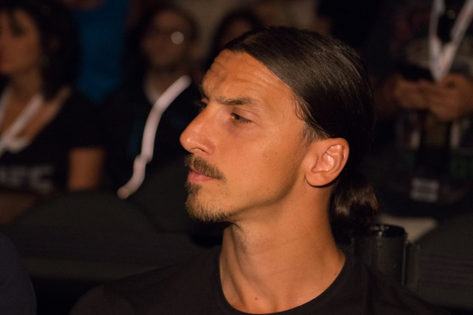 Swedish striker Zlatan Ibrahimovic at Octagonside