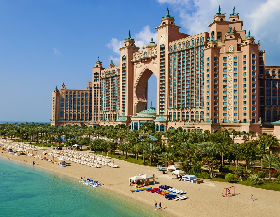  The five-star Atlantis The Palm hotel is a classic celebrity haunt