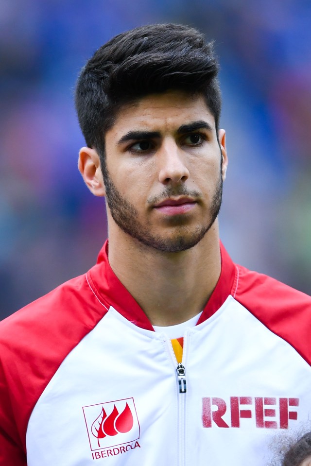  Asensio looks on before the kick-off of an international friendly match between Spain and Bosnia but he is yet to play a senior competitive match