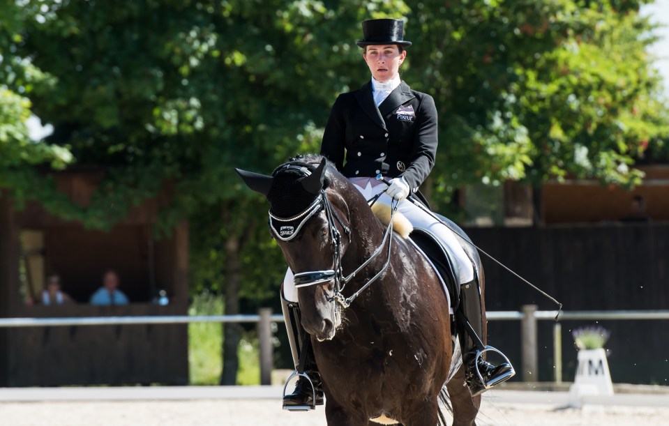 Accomplished rider Lisa Muller on her horse Dave