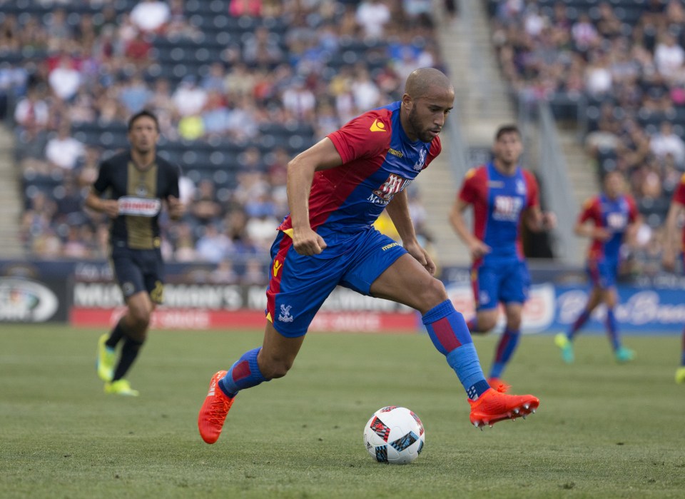 CHESTER, PA - JULY 13: Andros Townsend #17 of Crystal Palace controls the ball against the Philadelphia Union at Talen Energy Stadium on July 13, 2016 in Chester, Pennsylvania. (Photo by Mitchell Leff/Getty Images)