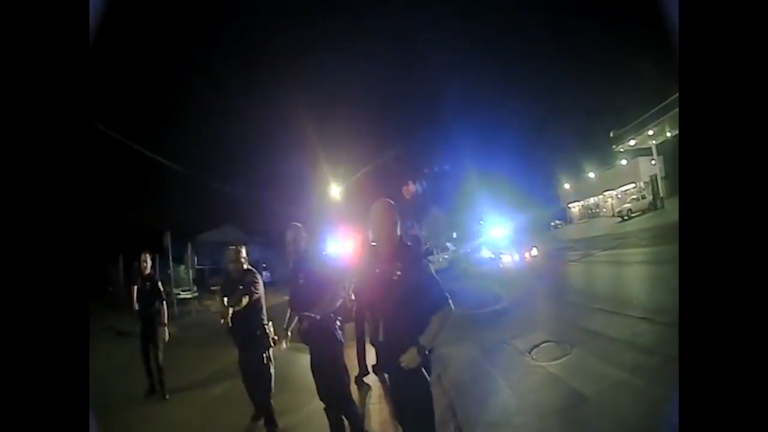 The bodycam footage shows fellow officers flocking to the scene, with one telling the officers involved to call the union