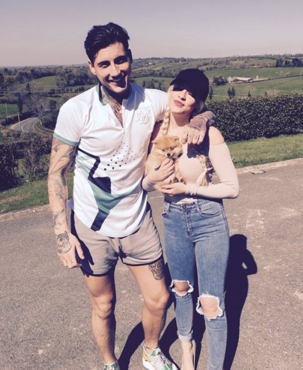 Stephanie Davis has been left 'sad' at her lack of updates from Jeremy McConnell on the progress of their puppy Simba