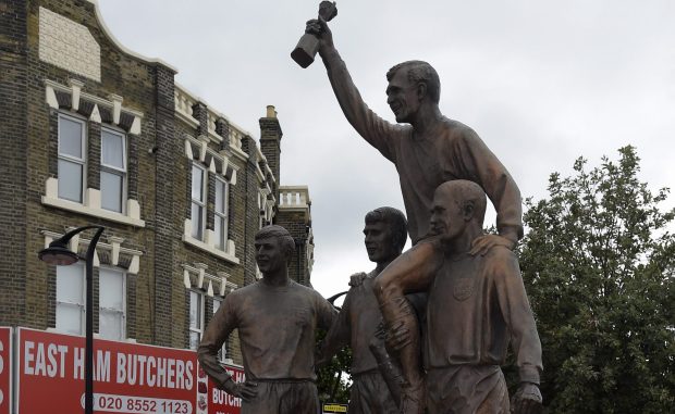 This famous statue of West Hams three famous World Cup winners could face a lonely few years