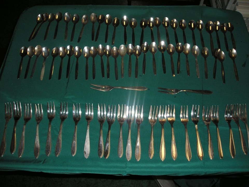 The woman was found to have 78 items of cutlery in her tummy