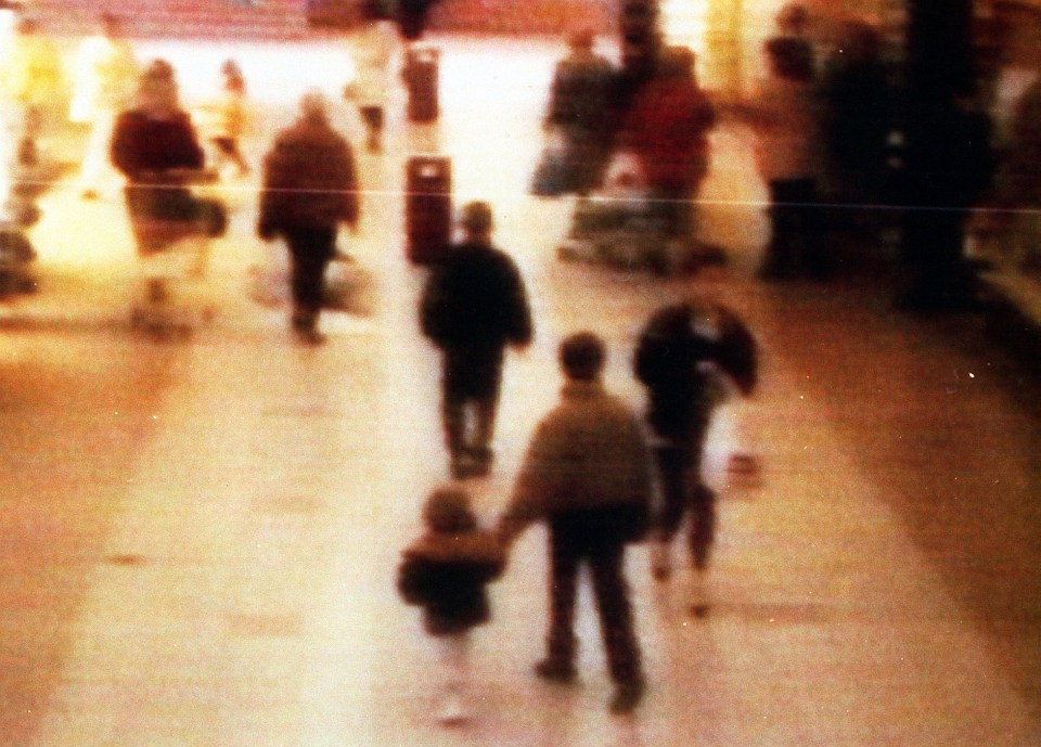  Two-year-old James was lured away from his mum's side at a Bootle shopping centre in 1993