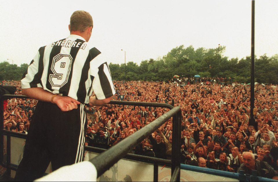 Newcastle United broke the then-transfer record of £15million 