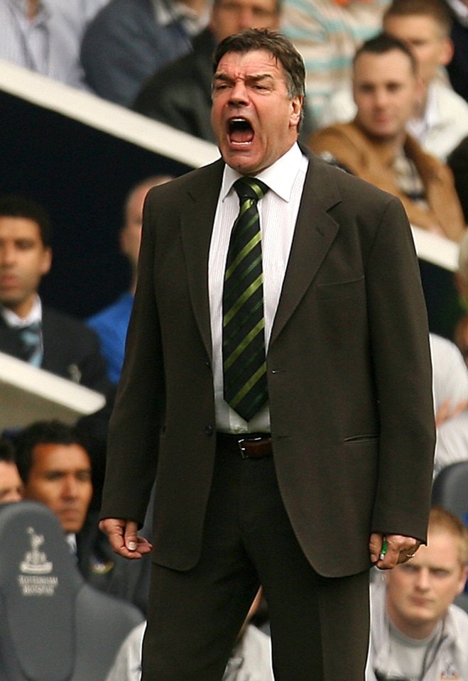 Big Sam can be a passionate force on the touchline